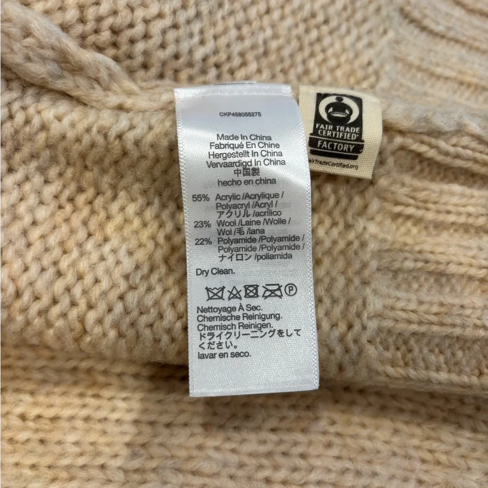 Madewell Tan Cable Knit Cardigan - Picture 3 of 3